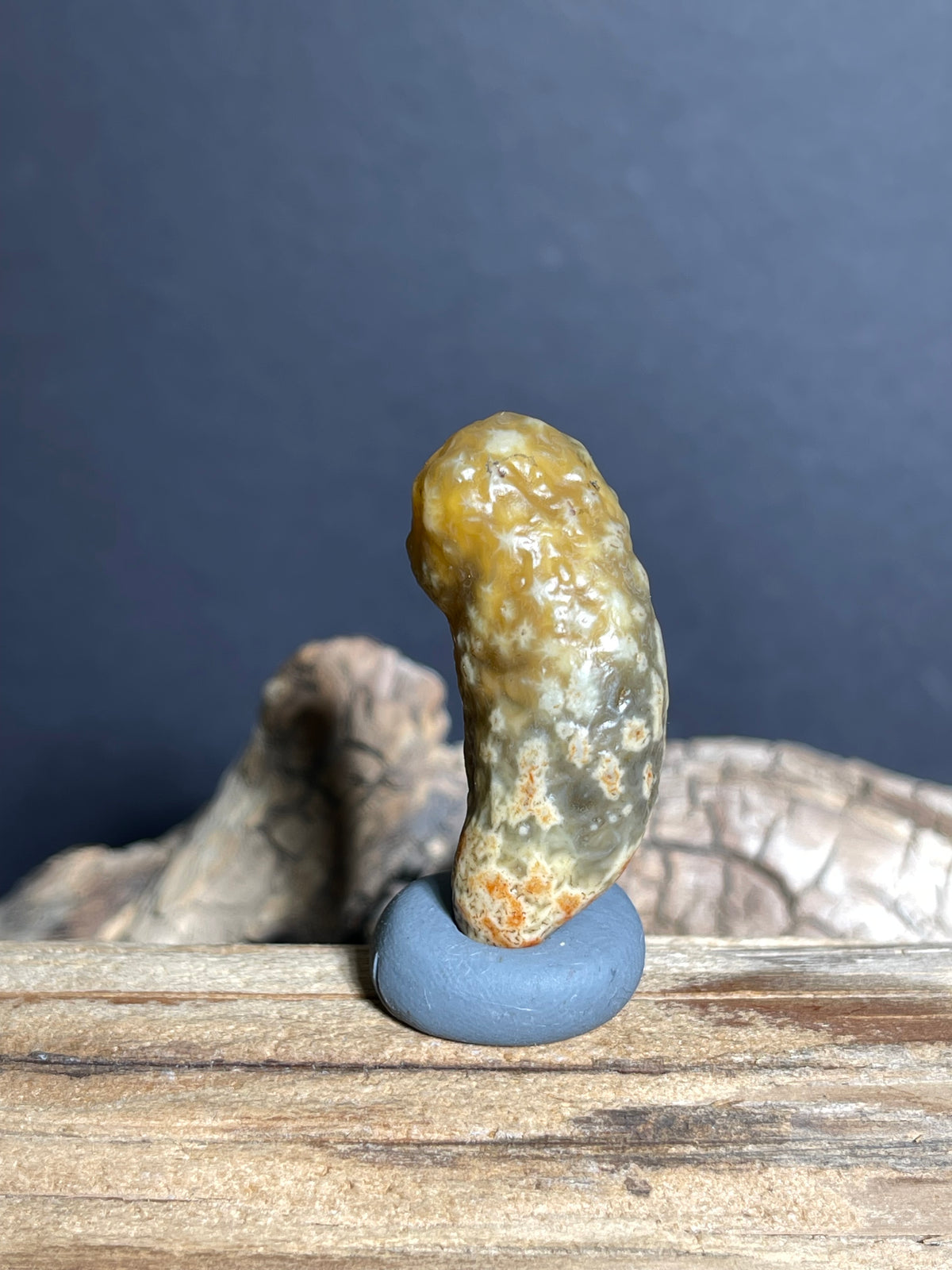 (1005)Natural Alxa Gobi vein Agate with Dendritic Patterns