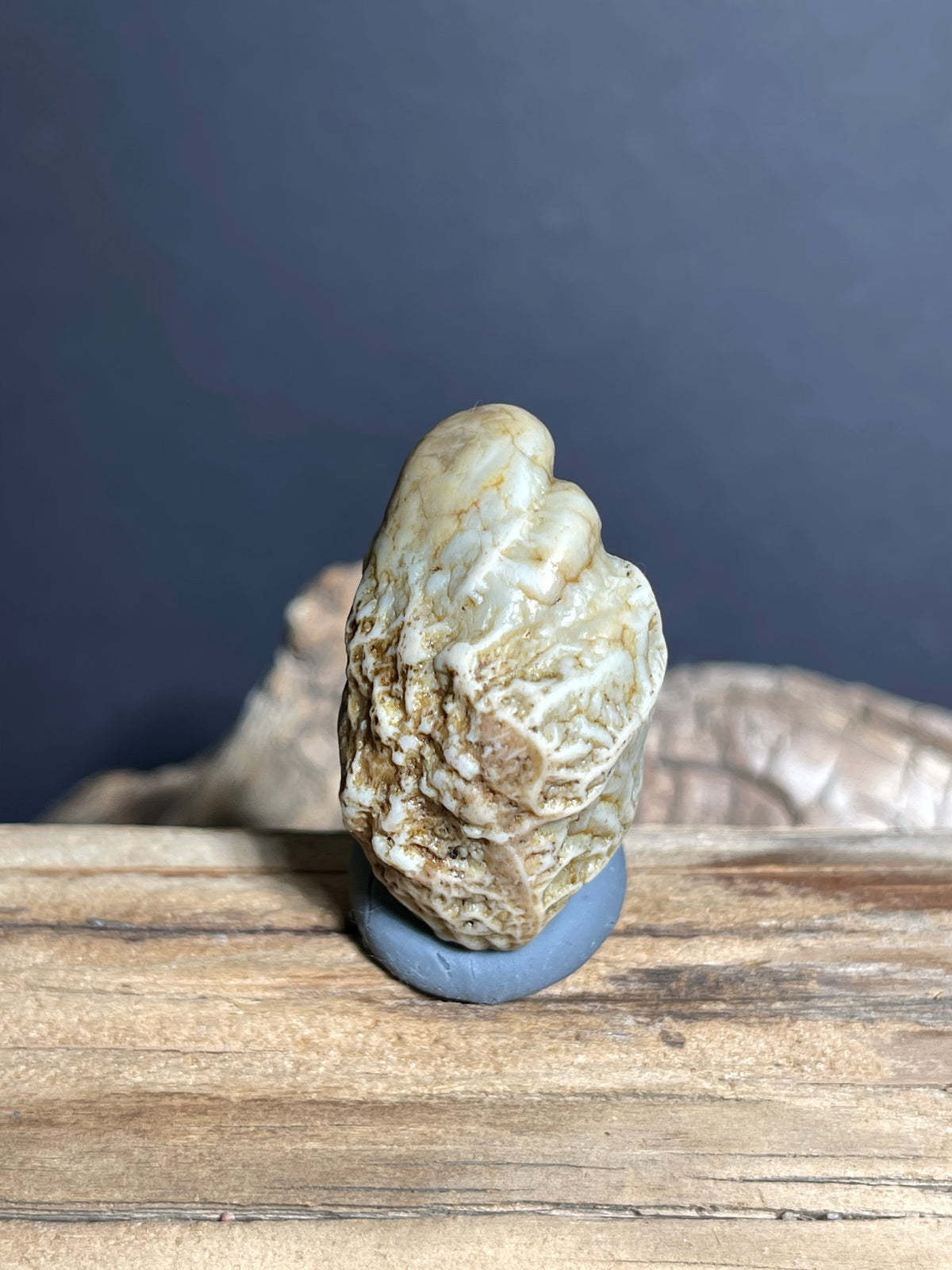 (1004)Natural Alxa Gobi Vein Agate with Lattice Pattern