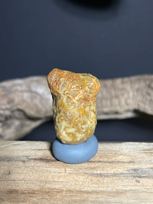 (1063)Natural Alxa Golden Gobi Vein Agate- Desert-weathered Stone