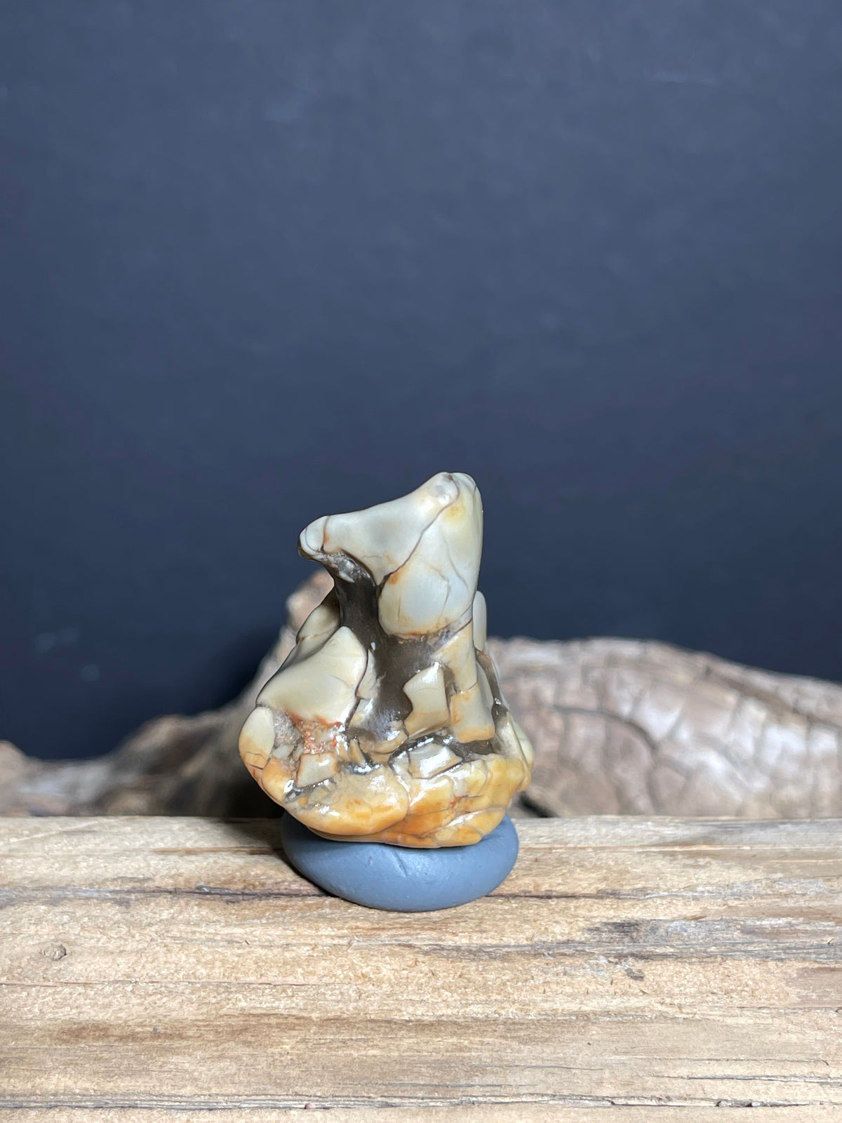 (1042)Natural Alxa Gobi Agate - Mosaic Pattern & Sculpture Form
