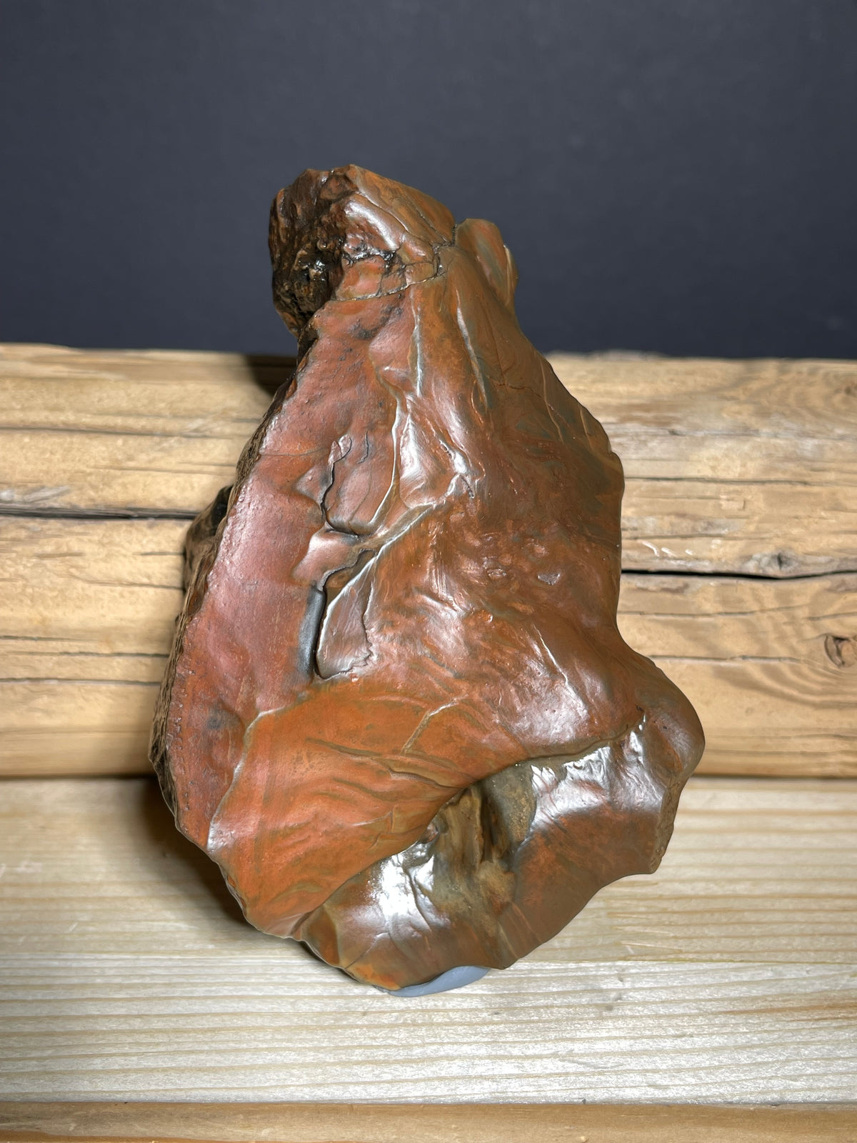 (1049)Large Natural Alxa Gobi Agate - Sculptural Brown Desert Stone