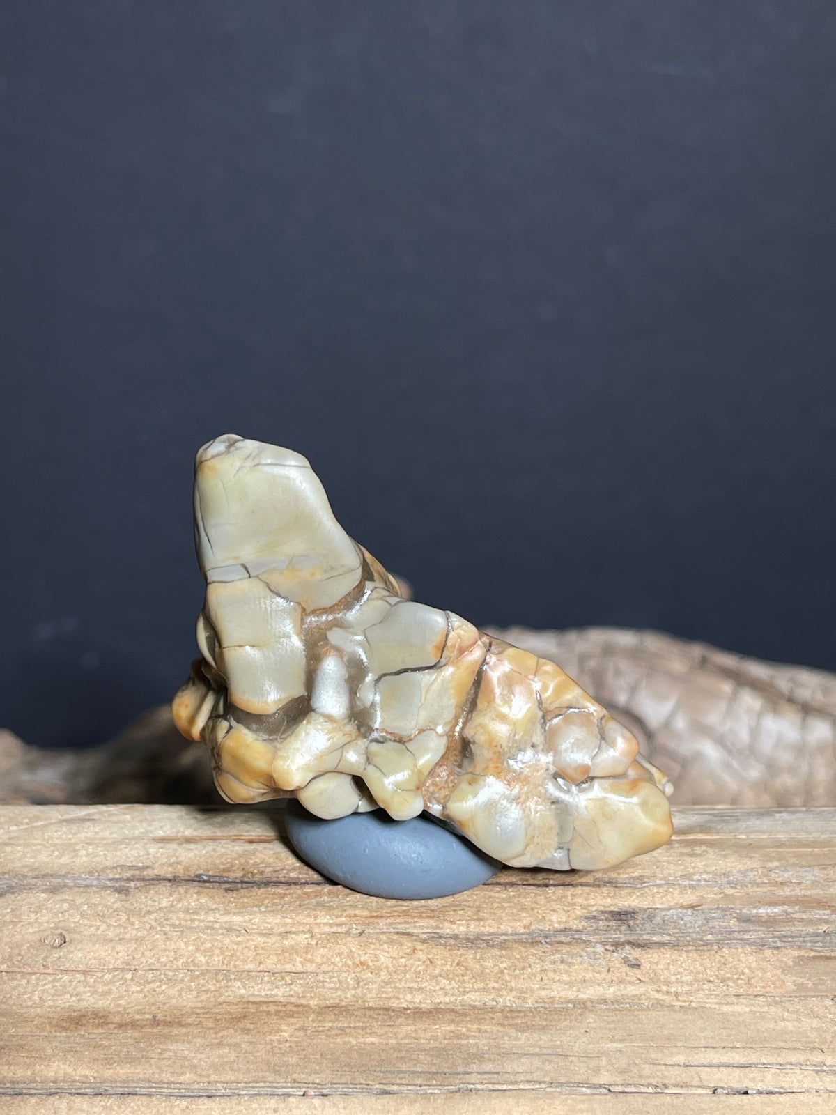 (1042)Natural Alxa Gobi Agate - Mosaic Pattern & Sculpture Form