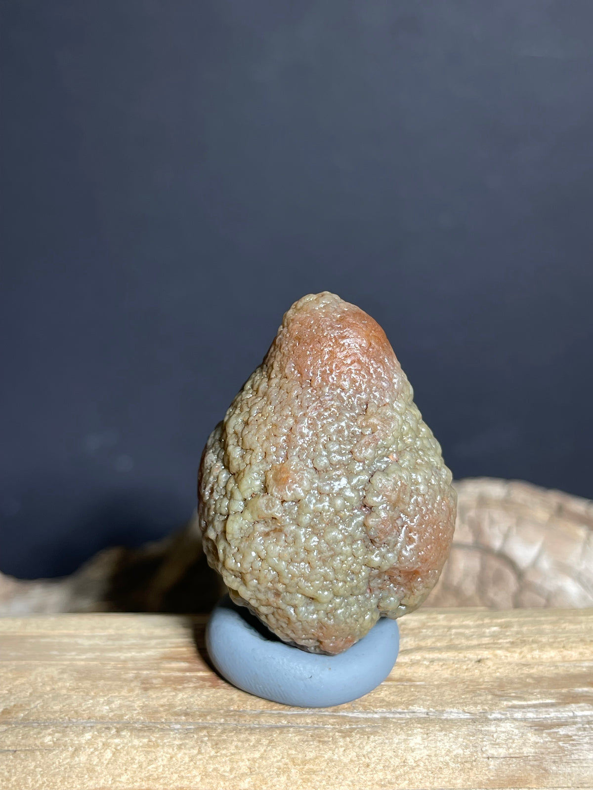 (1120) Natural Alxa Gobi Agate– Botryoidal Texture with Raised Reddish-Brown Nodules