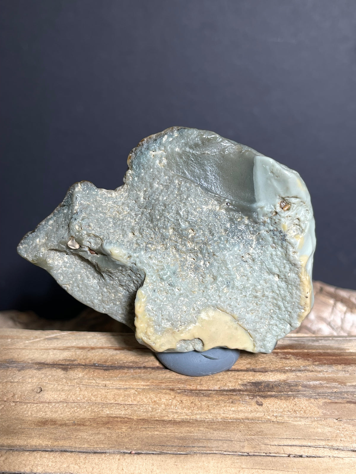 (1000)Hulunbuir Gobi Agate with Sage Green chalcedony Surface - Natural Desert Stone