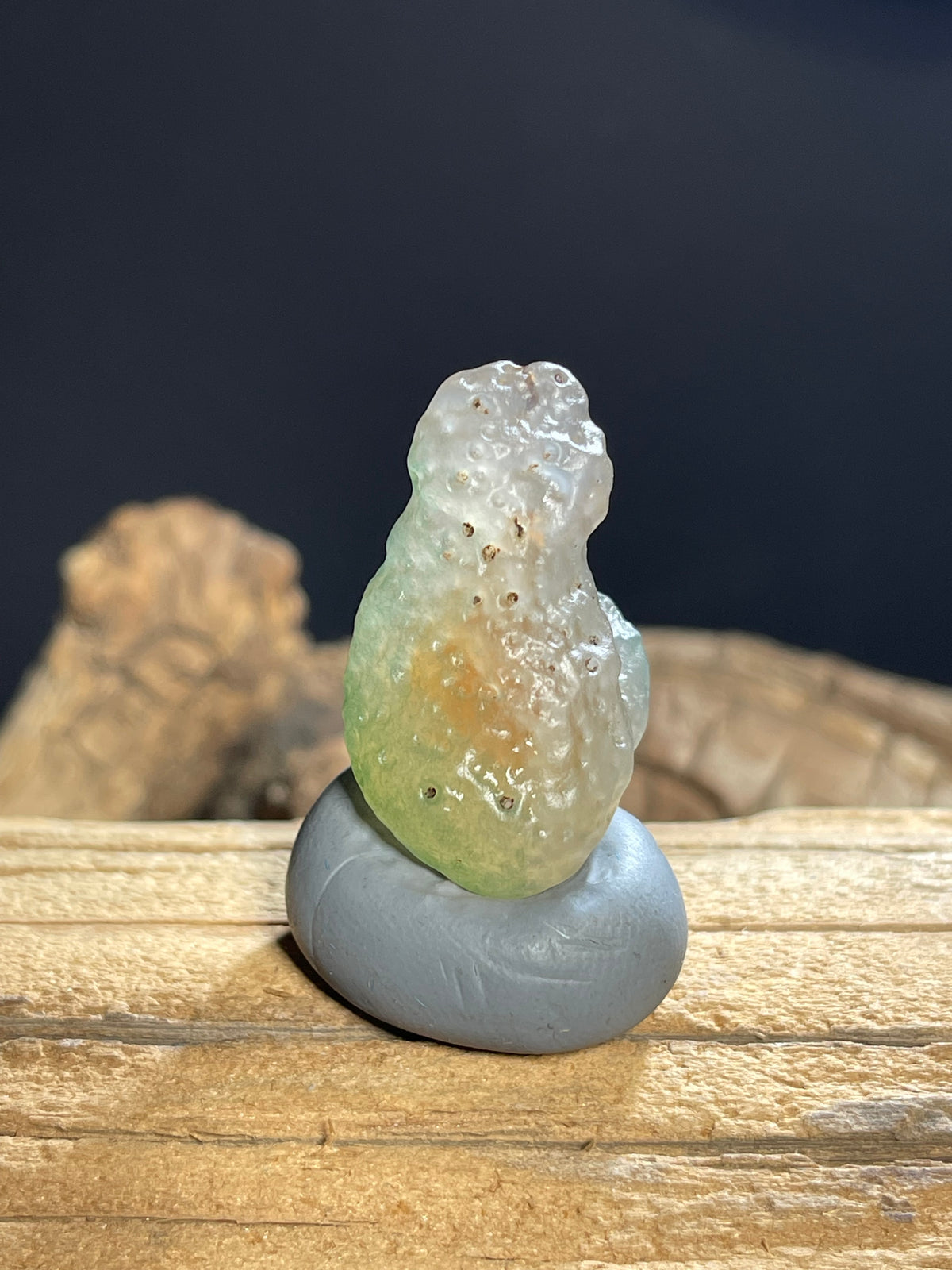 (1109)Natural Alxa Gobi Sugar Heart Agate - Animal-shaped Mimetolith