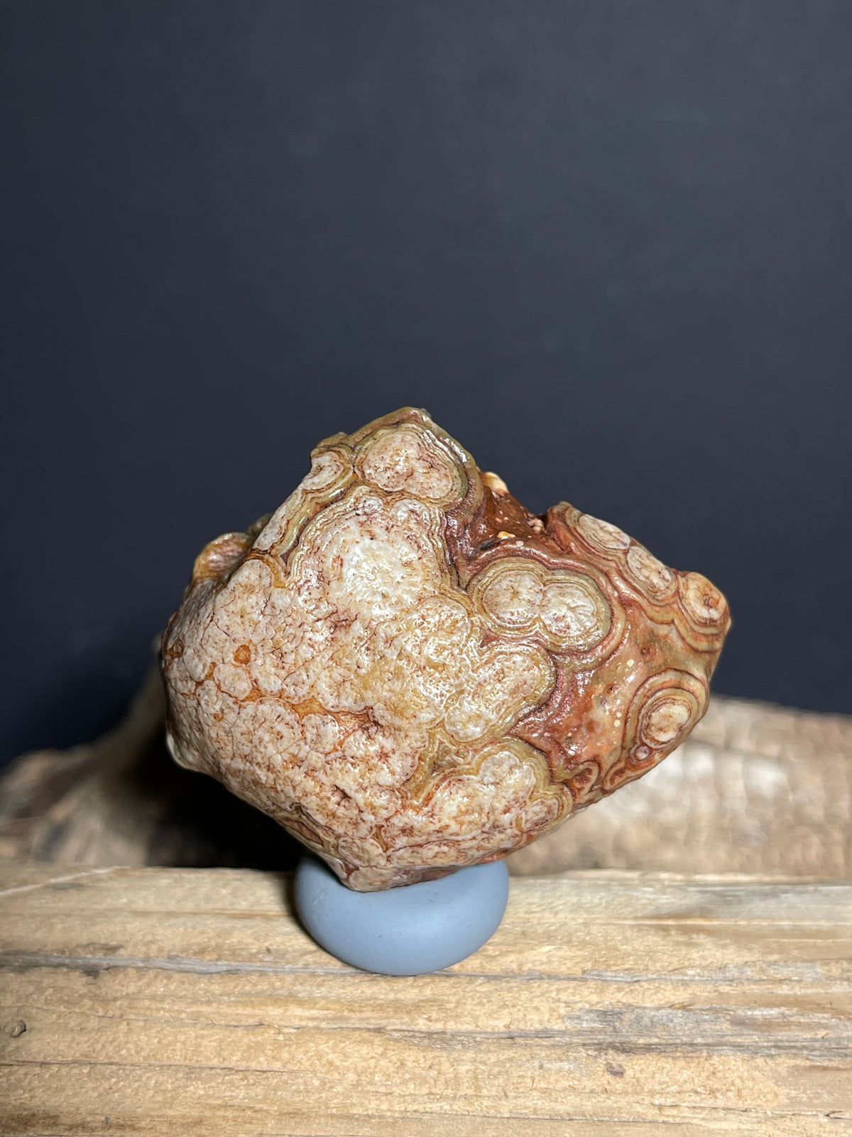 (1096)Natural Alxa Gobi Eye Agate - Multi-Eye Pattern Desert Specimen