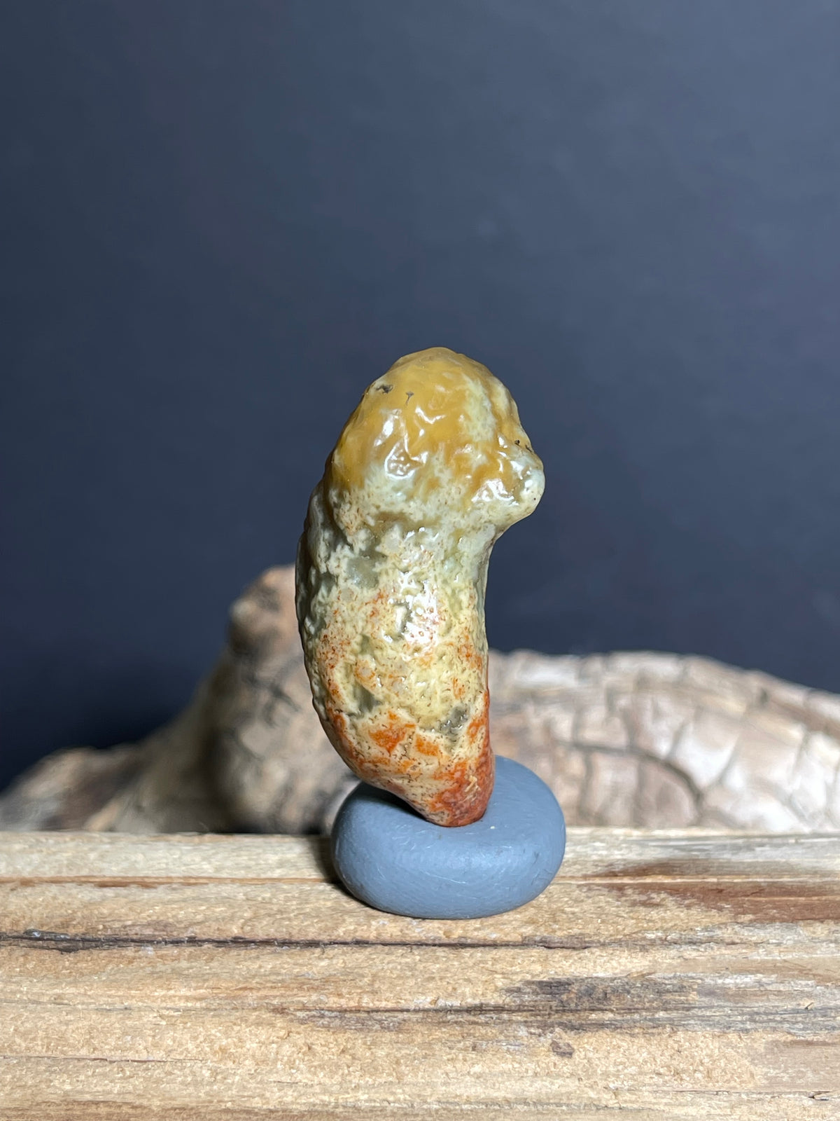(1005)Natural Alxa Gobi vein Agate with Dendritic Patterns