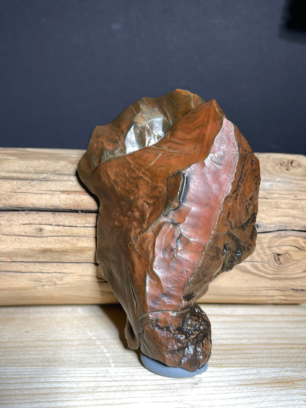 (1049)Large Natural Alxa Gobi Agate - Sculptural Brown Desert Stone
