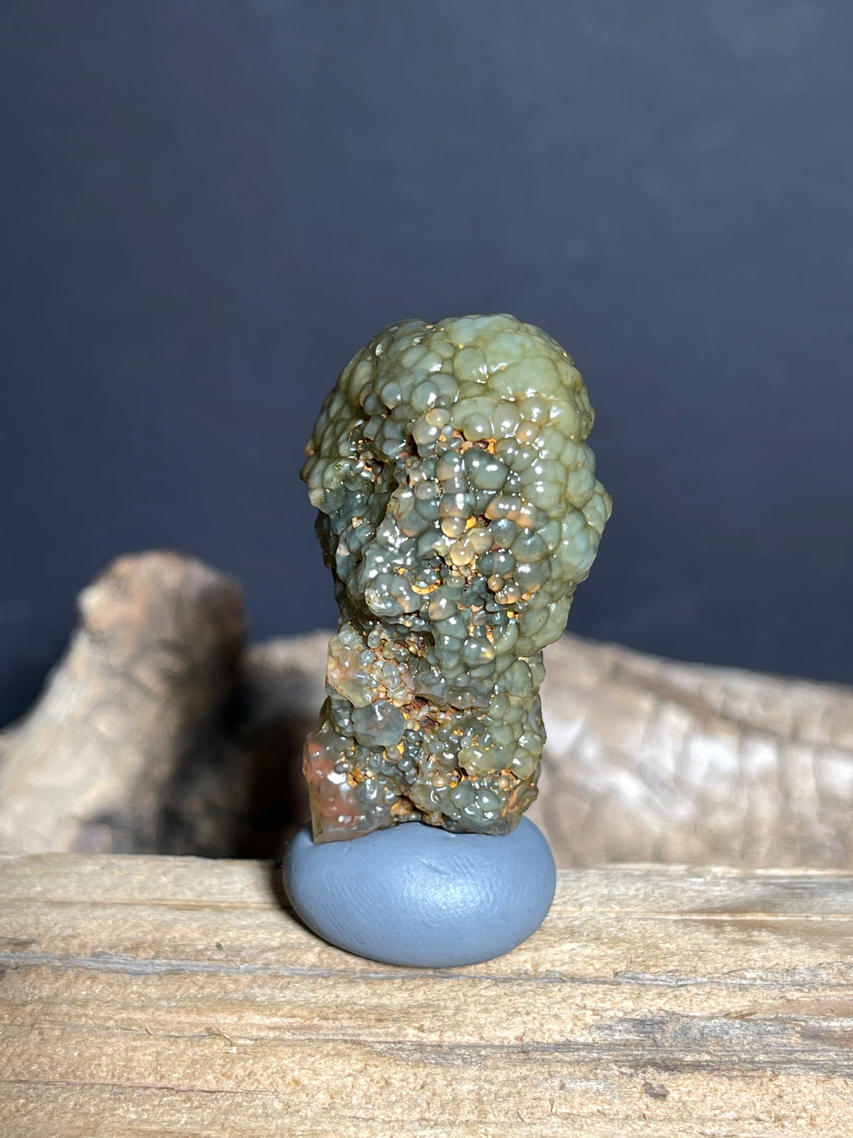 (1098) Natural XinJiang Gobi Agate - Soft Green Tones with Botryoidal specimen