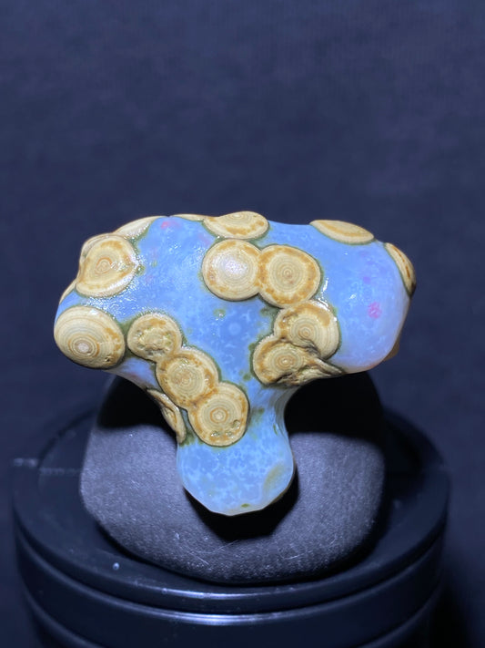 (1018)Alxa Desert Gobi eye Agate rough nature stone,Natural Color Raw Stone from Inner Mongolia.